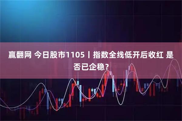 赢翻网 今日股市1105丨指数全线低开后收红 是否已企稳？